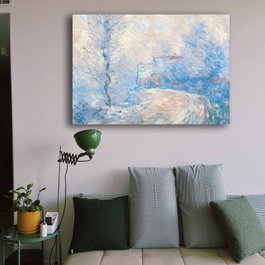 Wallity La Entrada a Giverny bajo la Nieve de Claude Monet (70 x 100 cm)